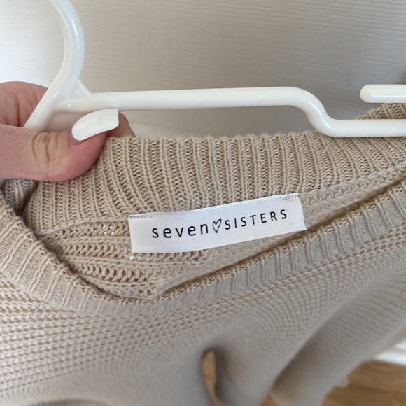 Knit Beige Sweater - Picture 2 of 4